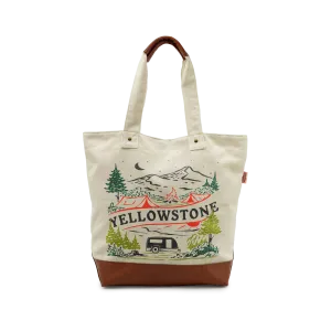YELLOWSTONE SCENIC Canvas TOTE BAG