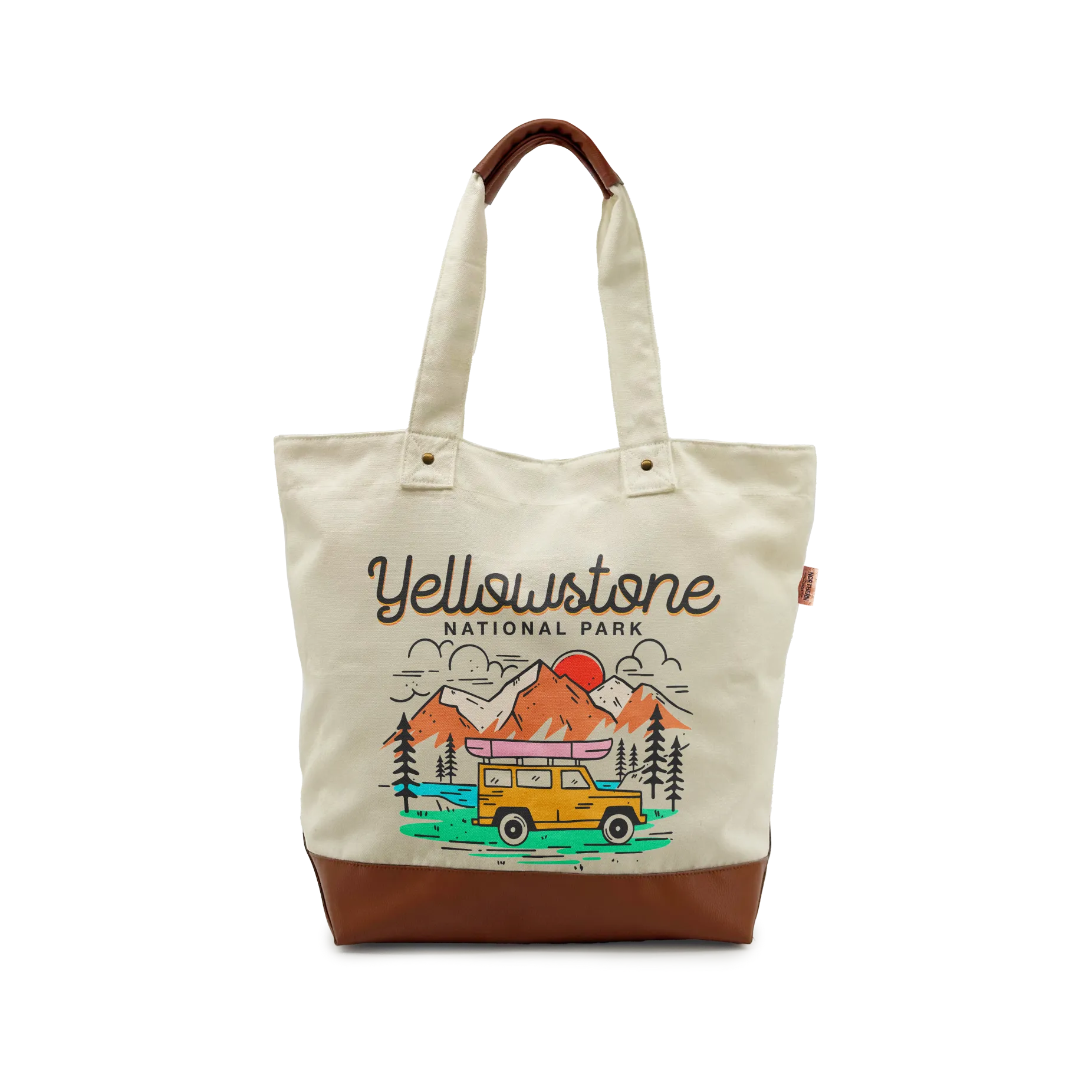 YELLOWSTONE SCENIC Canvas TOTE BAG