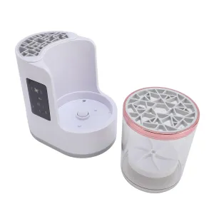 Yosoo Makeup Brush Cleaner, Makeup Cleaner For Brushes Electric Brush Automatic Cosmetic Washer Cleaning Machine Cosmetic Spinner Washer Tools