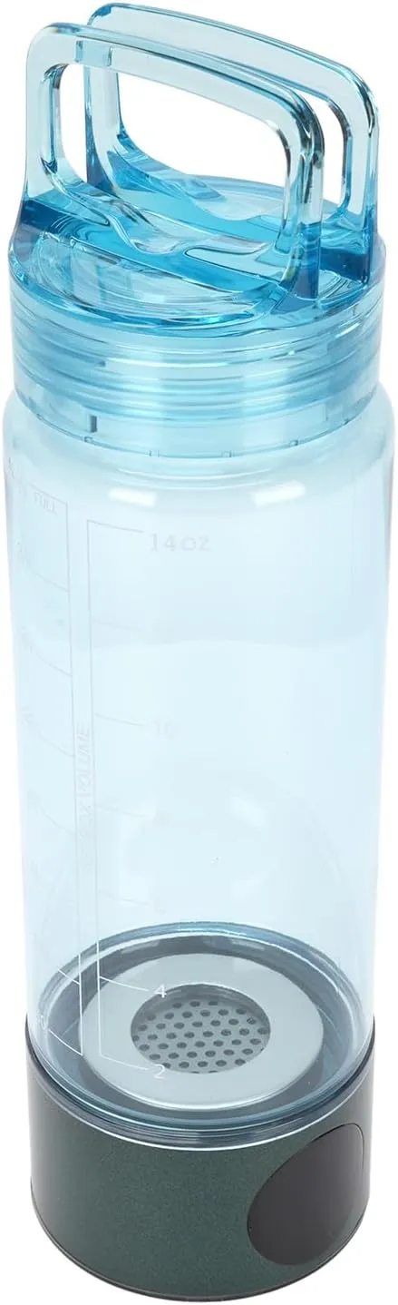 Yosoo Portable Hydrogen Water Machine, 400ml Leak Proof Hydrogen Rich Water Generator for Sports Outdoor with Drinking Experience (Green Blue)