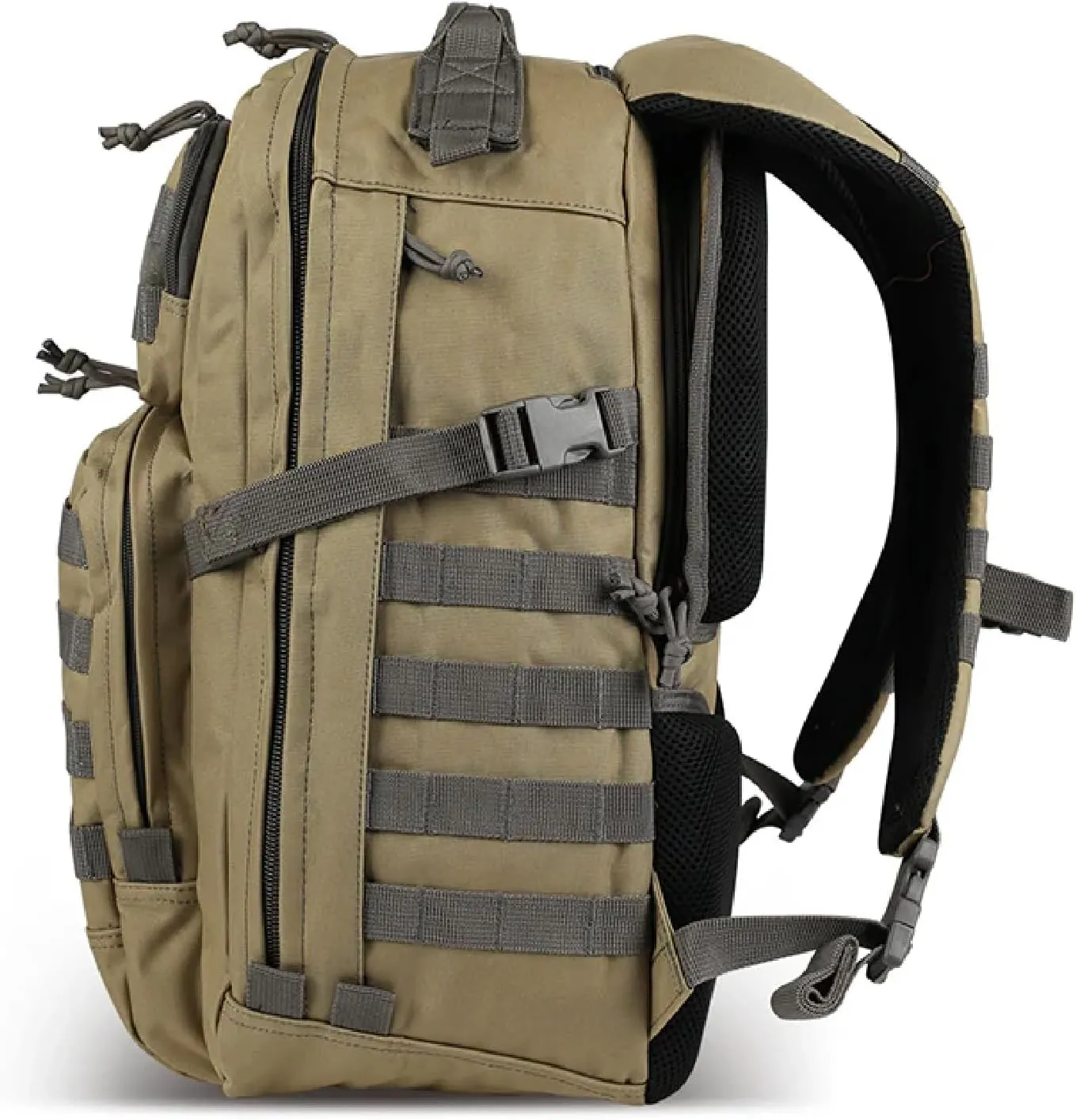 Yukon Outfitters Alpha Backpack - EDC Hiking Outdoor Ergonomic Durable 600D Polyester Pack with Multiple Storage Options
